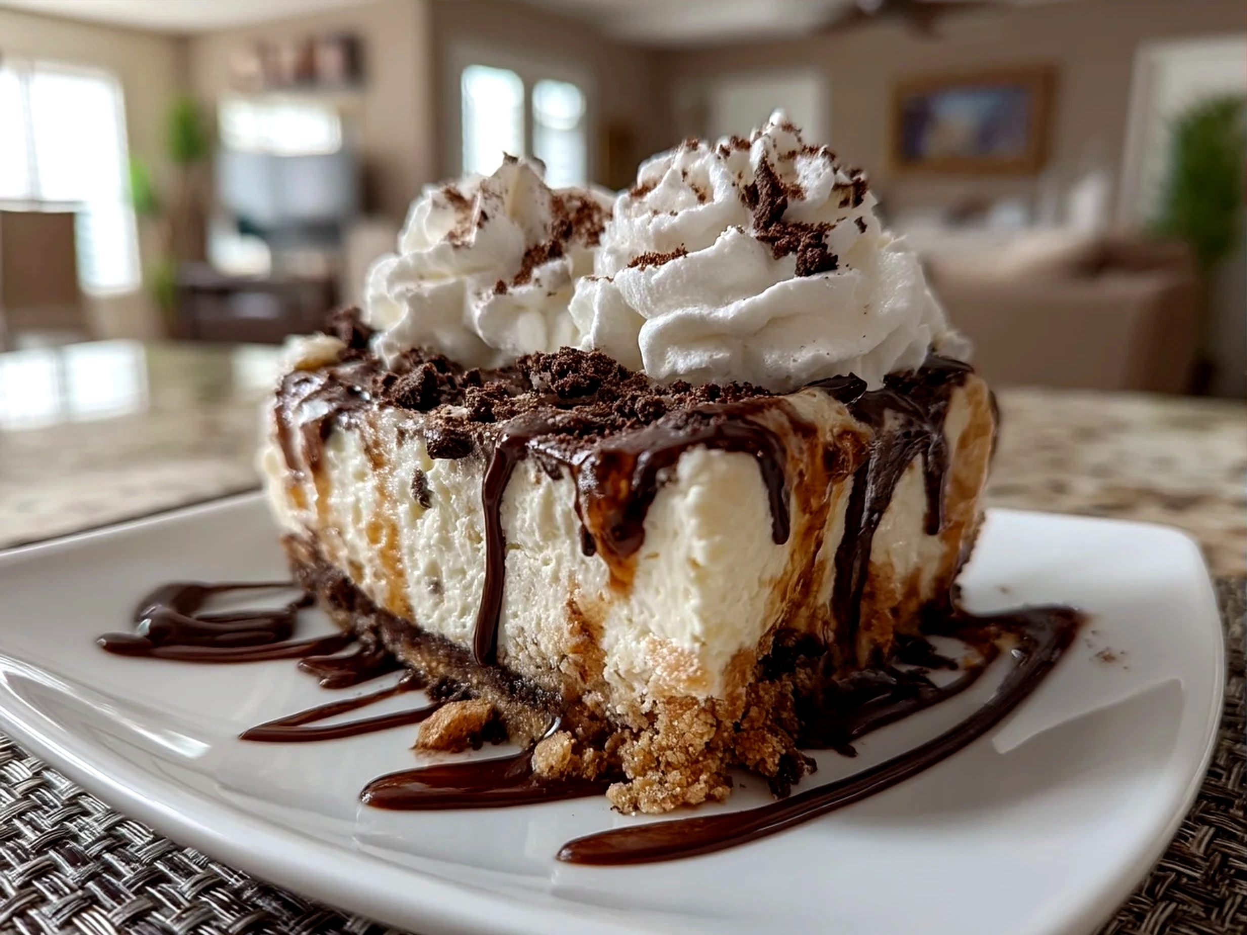 Classic Dirt Cake Delight served in a clear dish with gummy worm garnish